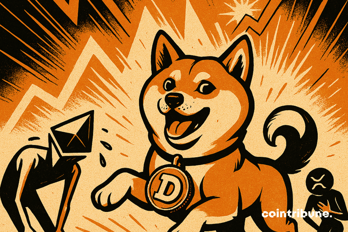 Dogecoin stands up and before ETH and XRP in daily earnings