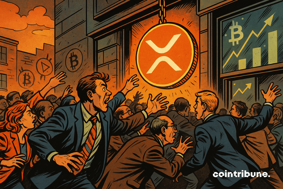 Extreme imbalance, price drop: market XRP in red
